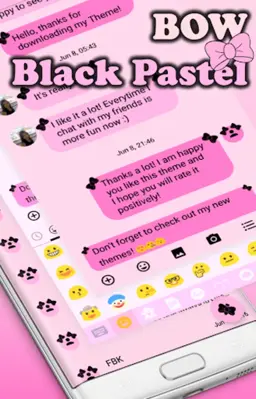 Messages Bow Black Theme android App screenshot 2